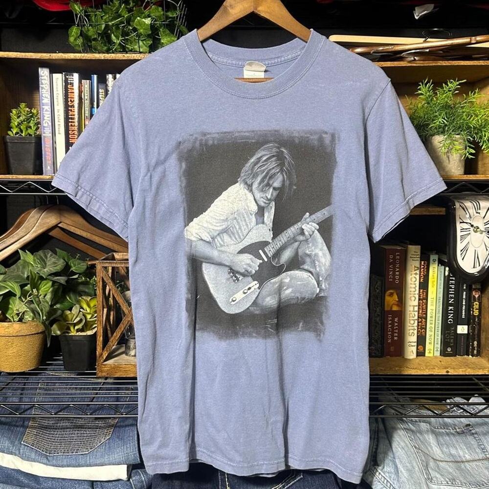 Vintage Y2K Keith Urban Concert Tee Men Small Blue Black Country Band Tour Shirt